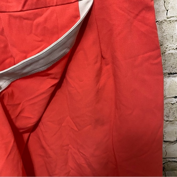 Sandra Darren Coral Faux Wrap Sleeveless Sheath Dress - Picture 3 of 6